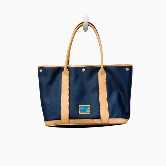 Vintage Dooney & Bourke Robert F. Kennedy Human Rights Blue Leather Bag - Picture 1 of 13